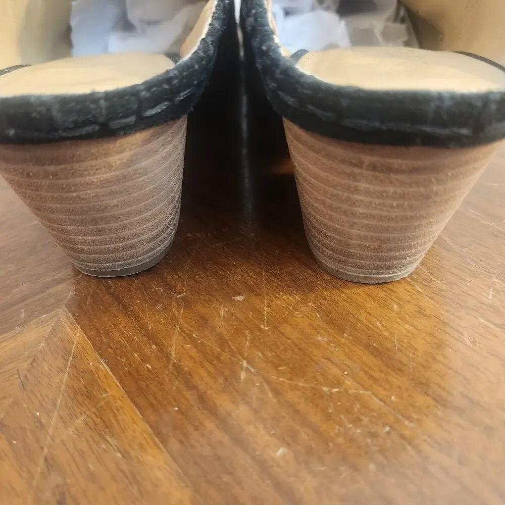 Franco Sarto Galleon Suede Mules Size 9.5